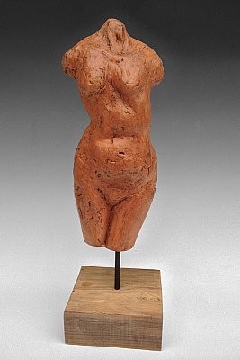 Little Terracotta Torso 12"x4"x4"